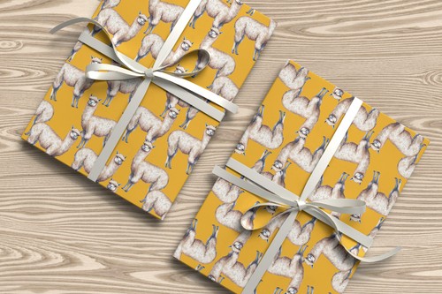 Alpaca gift wrap - wrap, –