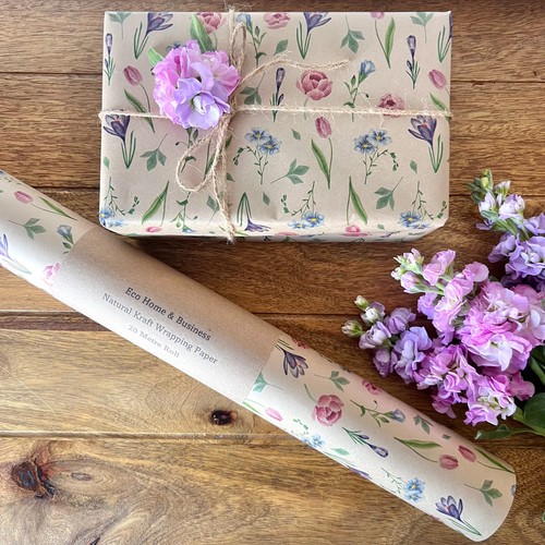 Kraft wrapping paper spring - wrapping,