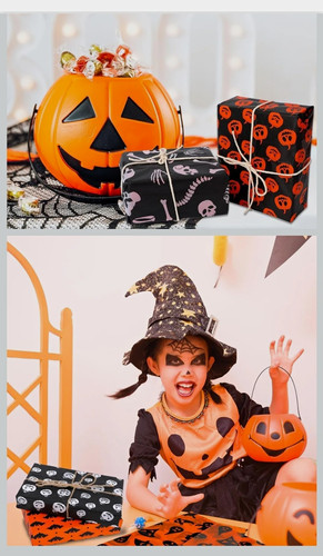 Halloween wrapping paper - wrapping,