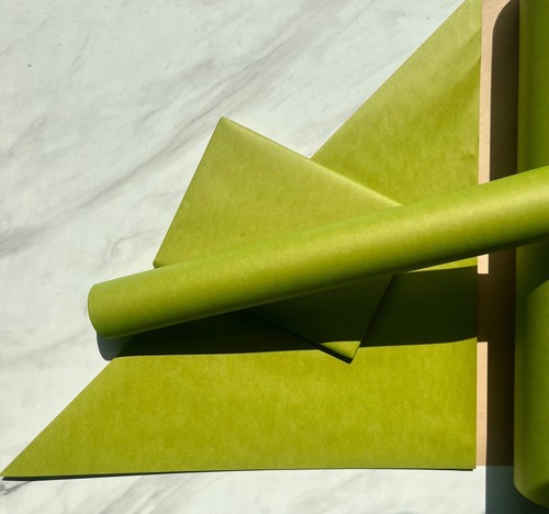 Wrapping paper matt lime green - wrapping,