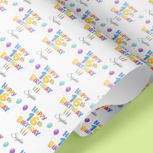 Wrapping paper birthday - wrapping,