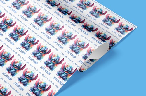 Stitch personalised wrapping - stitch,