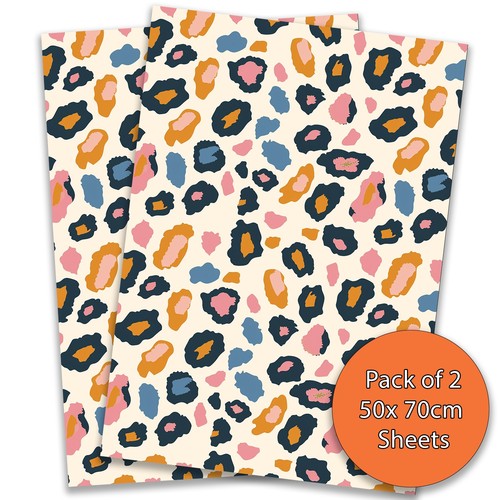 Pastel animal print wrapping - print,