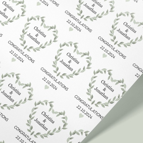 Personalised wedding wrapping - personalised,