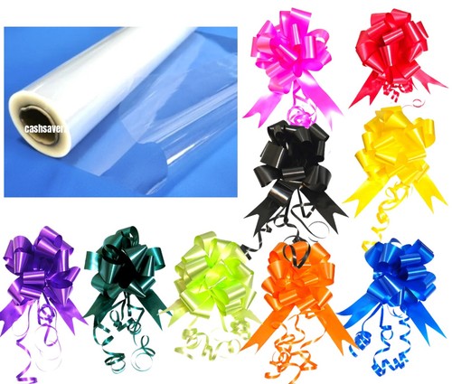 Clear cellophane gift wrap - clear,