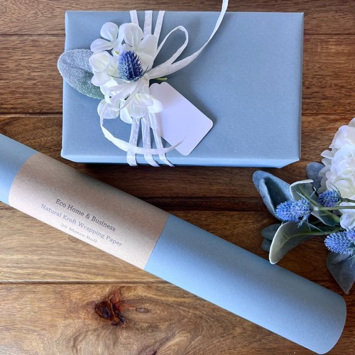 Kraft gift wrapping paper eco - gift,